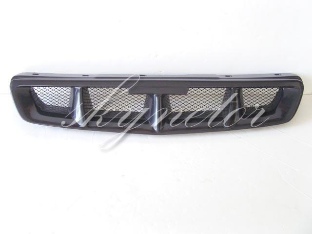 1996 - 1998 honda civic 2/3/4 dr lx dx ex front mugen grille grill w/ net black