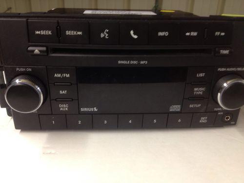 Dodge dakota ram caliber jeep wrangler town & country radio mp3 cd player sirius