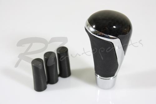 Universal m0m0 style ergonomic carbon fiber painted leather manual shift knob