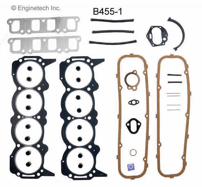 Buick 67-69 430 7.0l ohv v8  full gasket set 1967-1969 w/rear and valve seals