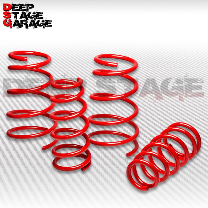 1.5"drop sport suspension lowering 95-99 mitsubishi eclipse/talon 2g 4g63 red