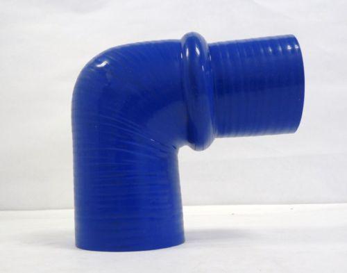 Obx 90 degree silicon hump elbow reducer 2"- 3" blue