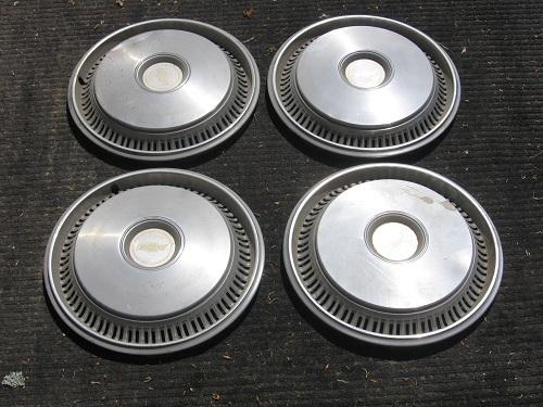 1973 nova or general motors 15" stock hubcap set, chevrolet