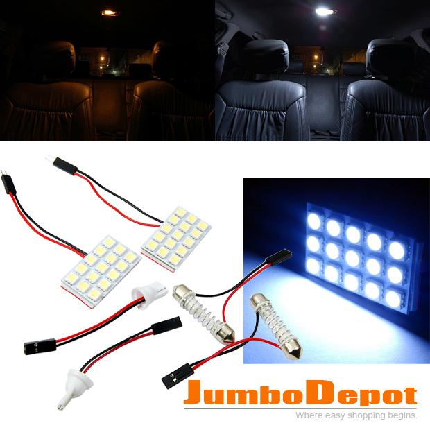 2p panel 15 smd led bulb lamp dome bulb indicator trunk gate door interior wedge