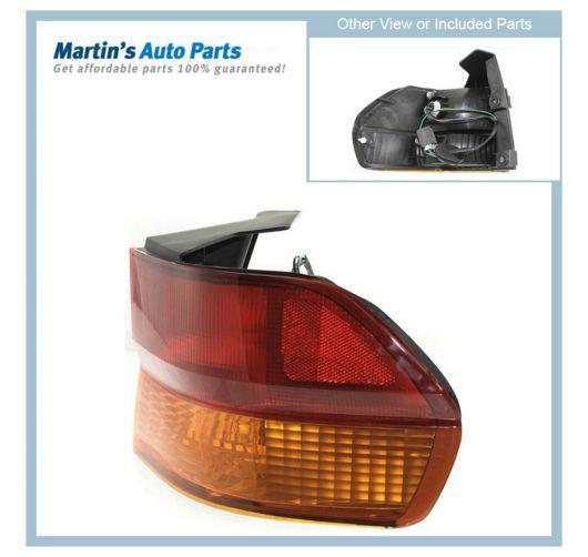 Ho2801158c red amber lens new tail light lamp right hand rh passenger side