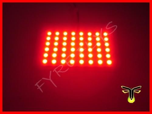 Ultra red 48 smd led panel lights dome map cargo area interior hid #a9