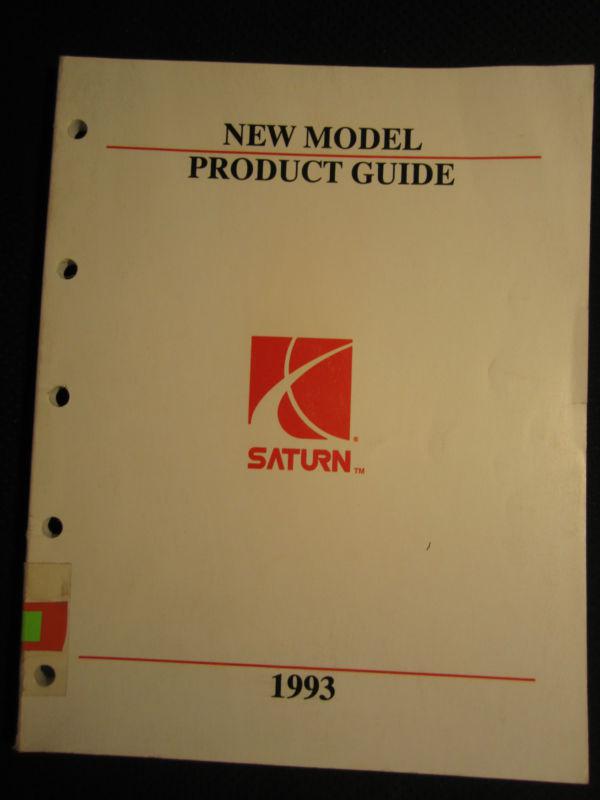 1993 saturn new model product guide manual factory oem 93