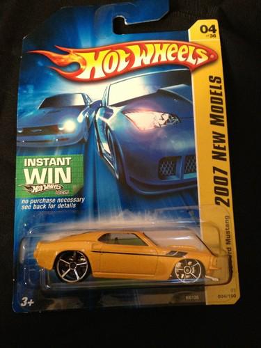 2007 hotwheels 69' ford mustang in original package rare