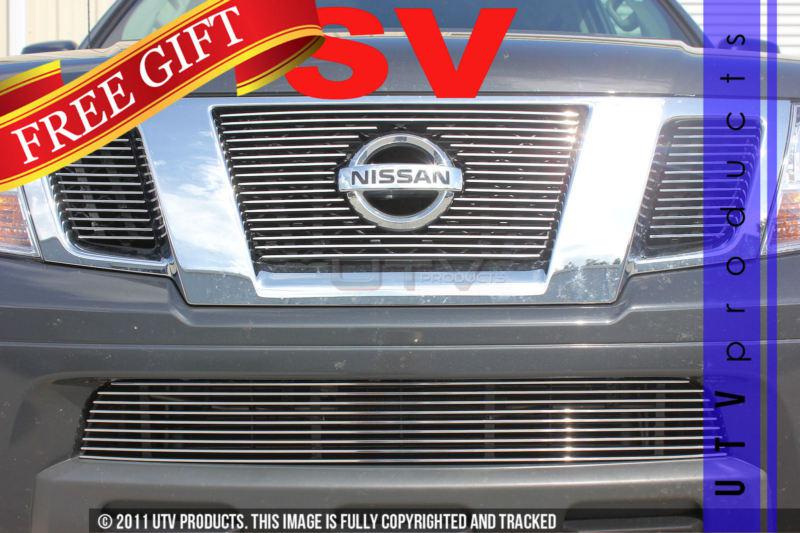 2011 - 2013 nissan sv frontier 4pc combo chrome billet grille kit sv 11 12