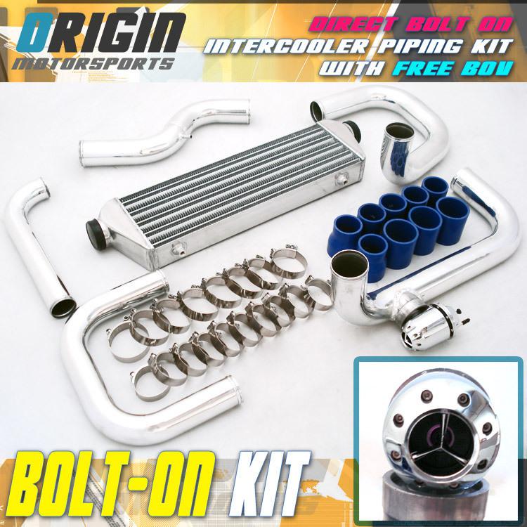 Civic integra del sol bolt-on turbo intercooler piping kit + ssqv blow off valve