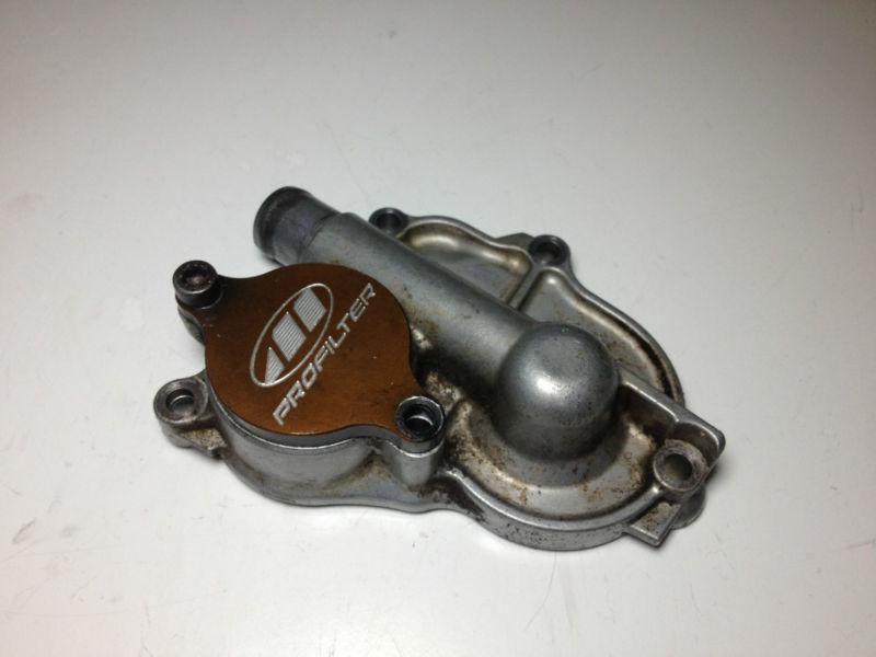 05 06 07 suzuki rmz450 rmz 450 oem engine motor water pump cover profilter