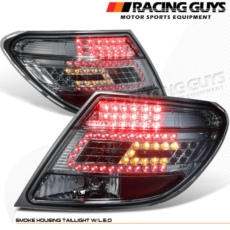 Euro led speed limited sport smoke clear lense raer sedan tail lights pair