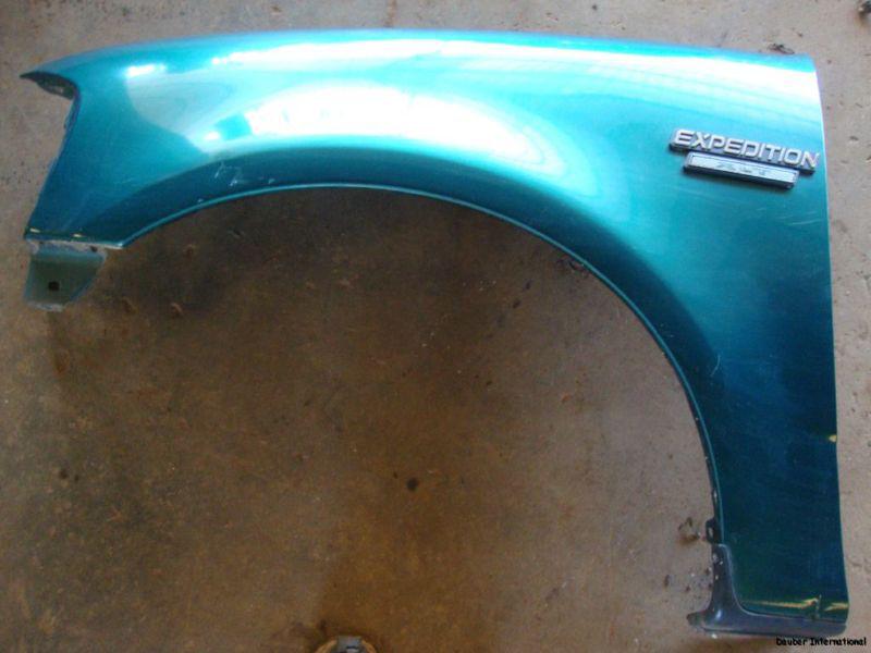 97 ford expedition f150 driver side fender color ps (pacific green metallic)