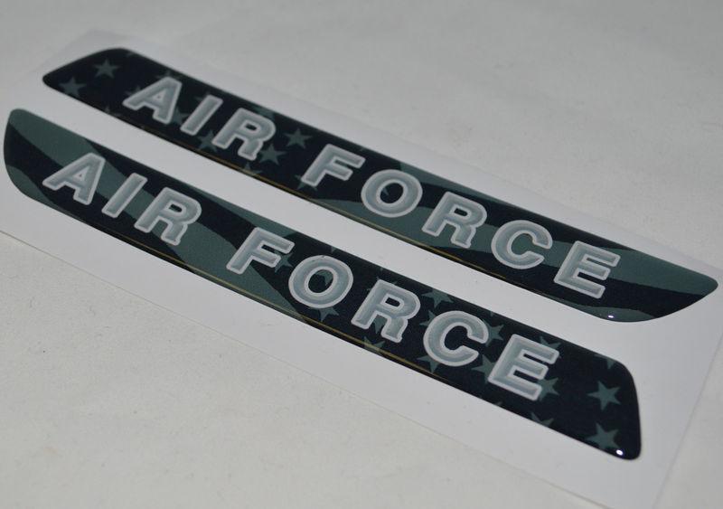 Custom "air force" saddlebag latch reflector decals for harley touring models 