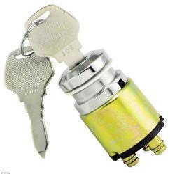 Chrome ignition switch for harley-davidson fx & sportster models - standard key