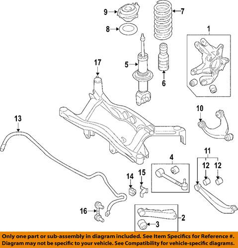 Subaru oem 20470xa010 suspension stabilizer bar link kit/sway bar link