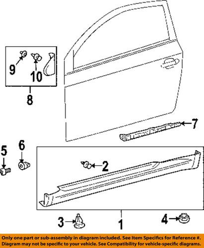 Scion oem 6011721010 exterior-pillar cover