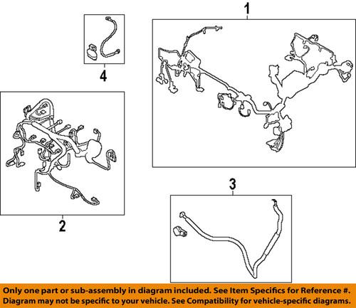 Mazda oem kf6867010f wiring harness-wire harness