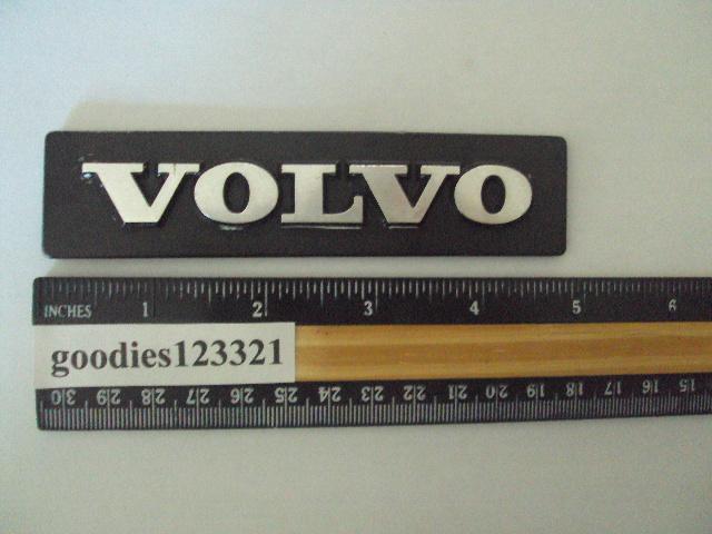 Volvo chrome emblem used 4 3/4" x 1 1/4"
