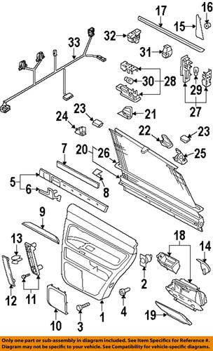 Volkswagen oem 7l6959855c 3x1 door window switch/switch, power window