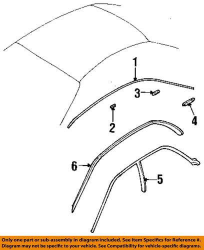 Subaru oem 63531fe021 roof-retainer assembly