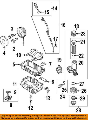 Volkswagen oem 071115444 engine parts-filter element seal