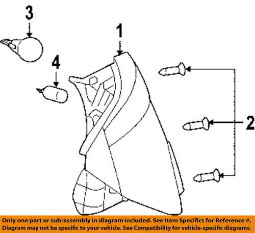 Gm oem 12450313 tail light bulb-bulb