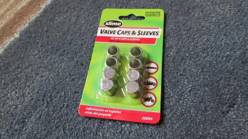 Slime valve caps & sleeves set of 4 caps & sleeves 