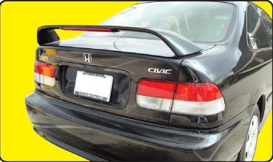 Unpainted 1996-2000 honda civic si coupe 2 dr spoiler