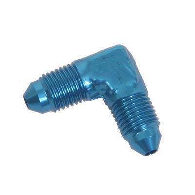 Fragola 482103 fitting coupler 90 deg male -3 an to male -3 an aluminum blue ea