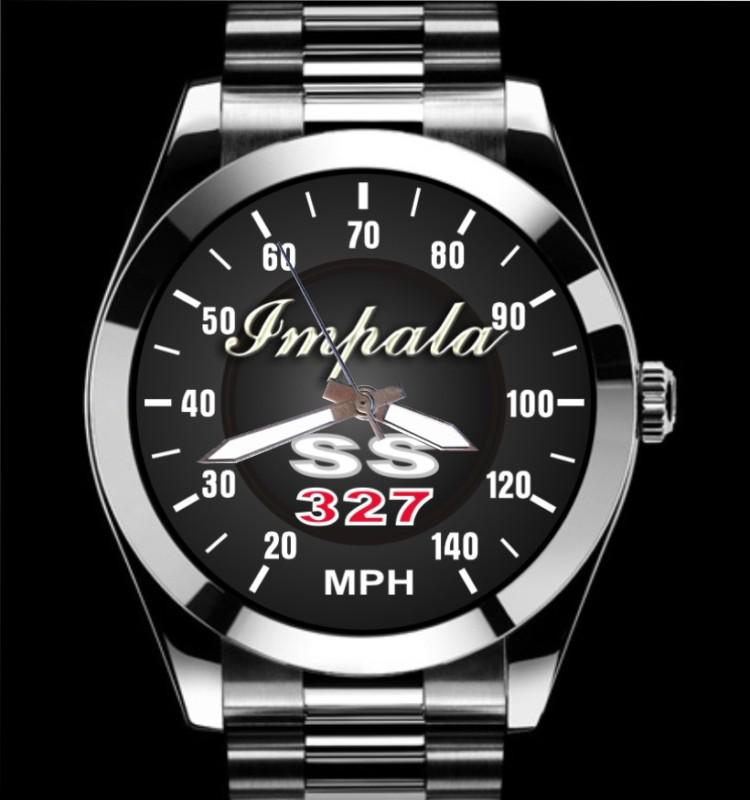 Impala ss 327 chevy speedometer mph steel stainless watch