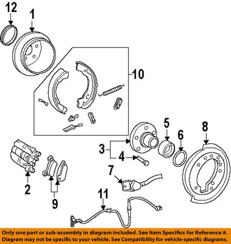 Ford oem 1l2z-2c028-ab disc brake backing plate