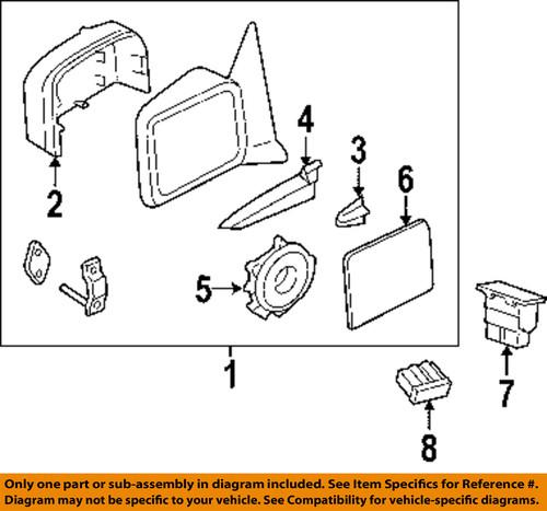 Ford oem 5l1z17682baa outside mirrors-mirror assembly