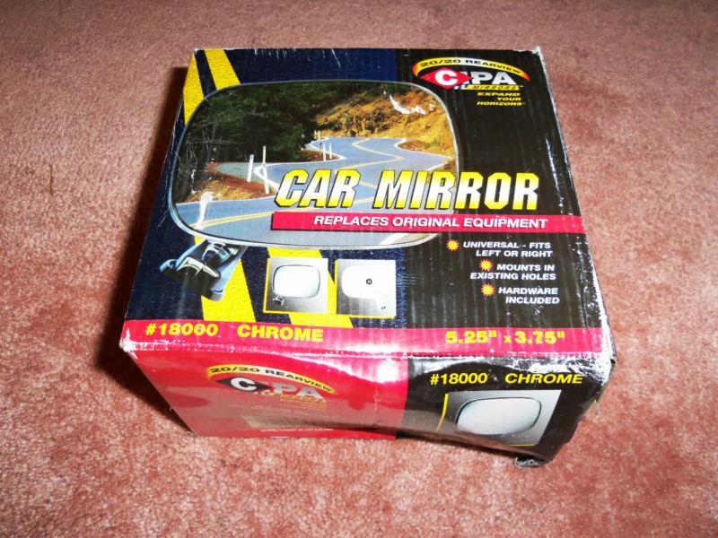 New universal chevy ford dodge chrysler chrome driver left side parking mirror