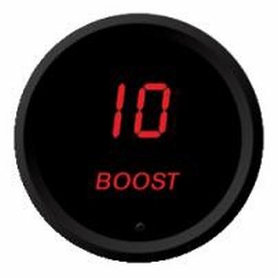 Led digital boost gauge red / black bezel 0-30 psi new intellitronix m9011r