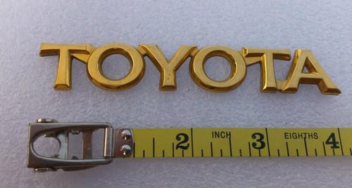 Ready to install toyota camry corolla echo supra avalon emblem badge gold