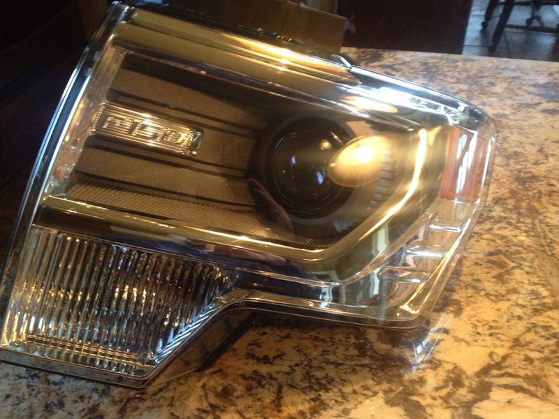 Chrome 2009 to 2013 ford f-150 oem hid headlights