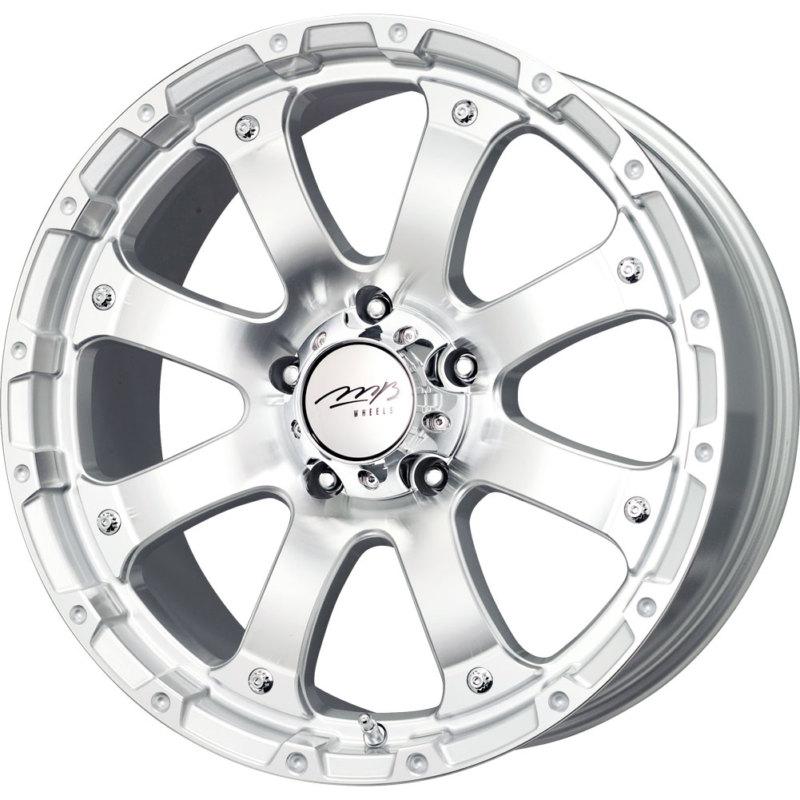 2 new 16x8 -6 offset  8x165.1 mb motoring torque silver wheels/rims