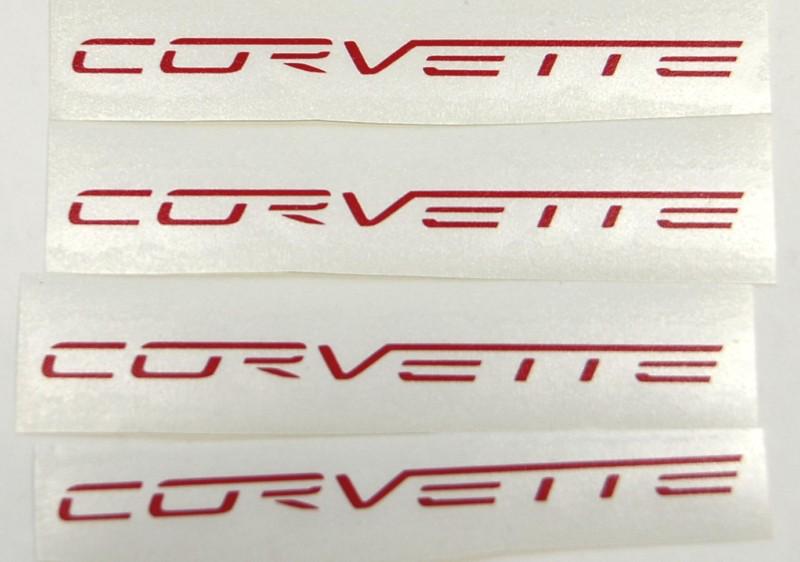 2005 2013  c6 corvette wheel vinyl decal red