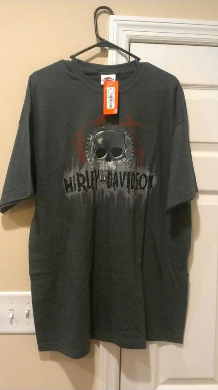 Harley davidson part skull t-shirt 