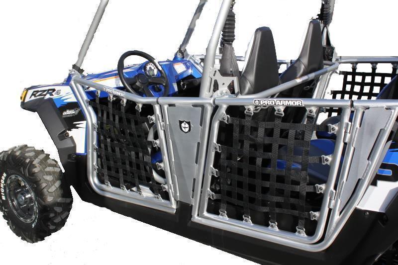 P101204 pro armor polaris rzr 4 xp900 - doors with nets brushed aluminum - offer