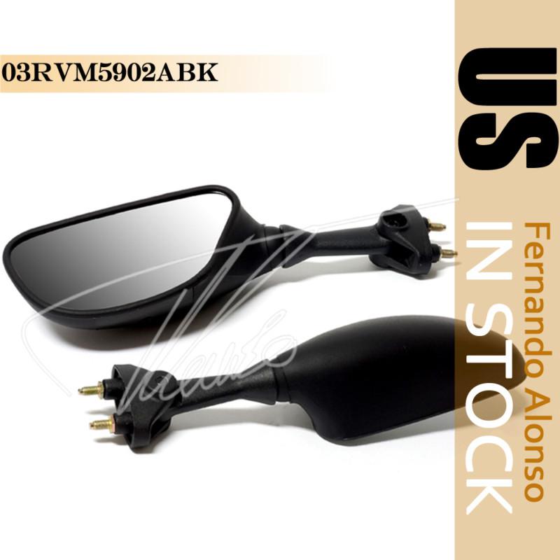 Black mirrors forkawasaki zx6rr 2003-2004 ninja zx6r zx636 2003-2004