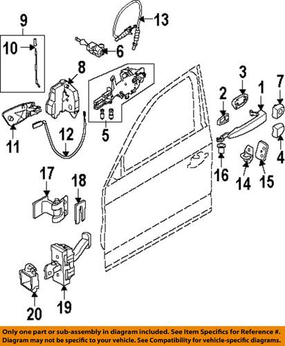 Bmw oem 51217229458 door lock actuator motor/door lock motor