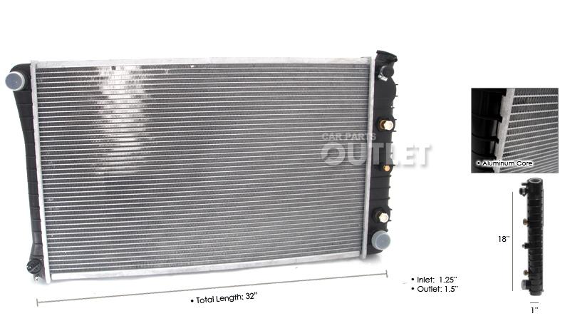 72-77 pontiac lemans grand am prix radiator 73 74 75 76