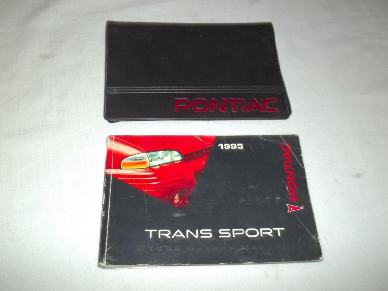 1995 pontiac trans sport owner's manual 2/pc.set & black pontiac factory case.