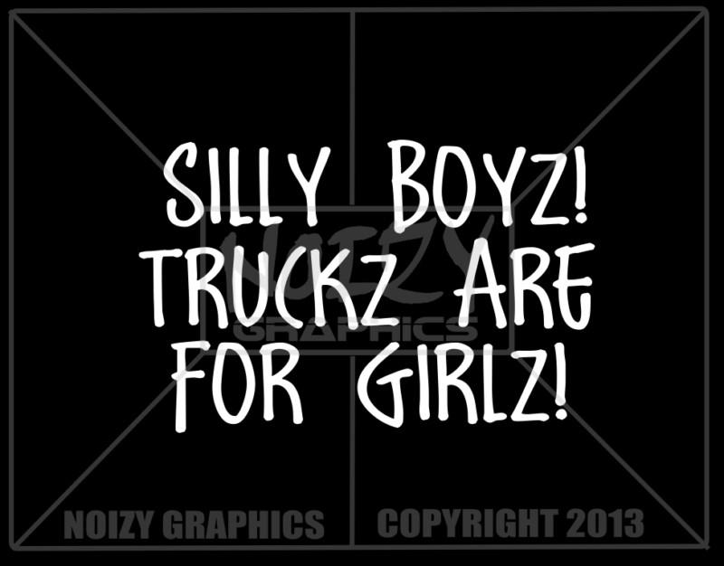 Cute funny cowgirl vinyl car truck window sticker decal silly boy trucks r4 girl