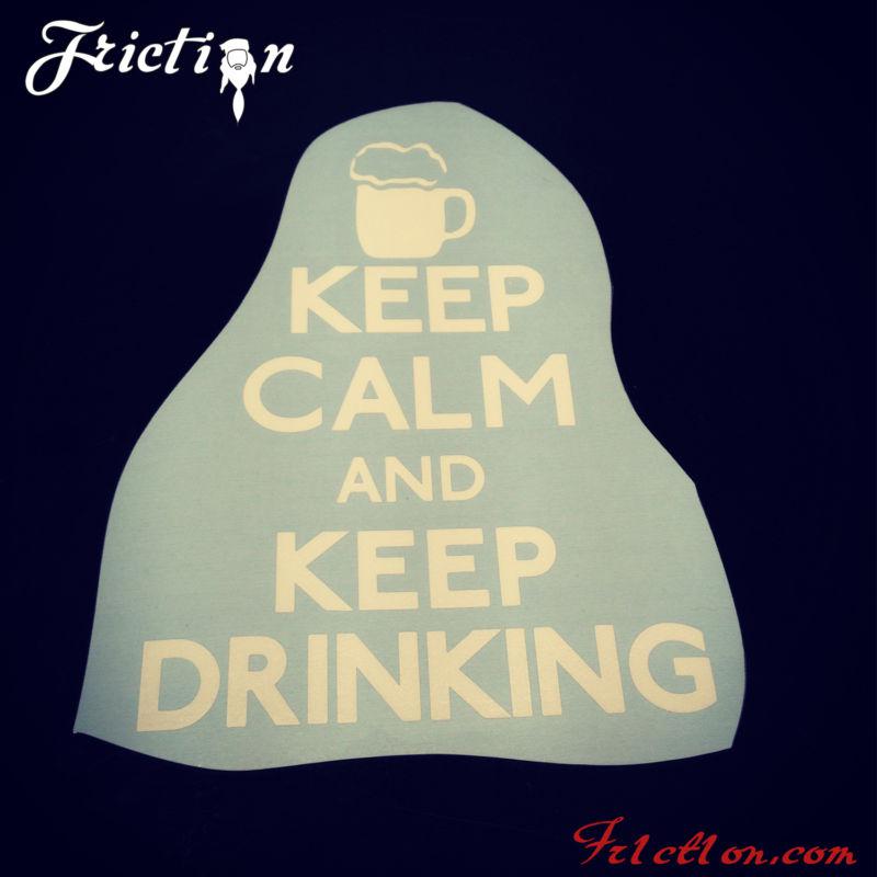 Keep calm and keep drinking decal funny carry illest drifting funny chive beer