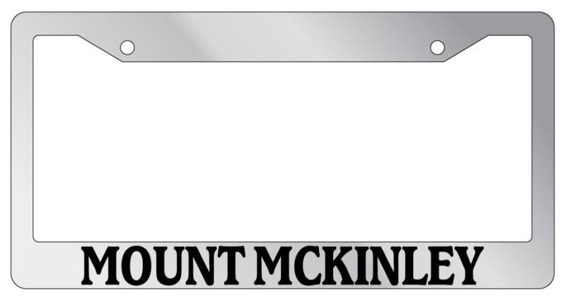 Chrome license plate frame mount mckinley auto accessory novelty