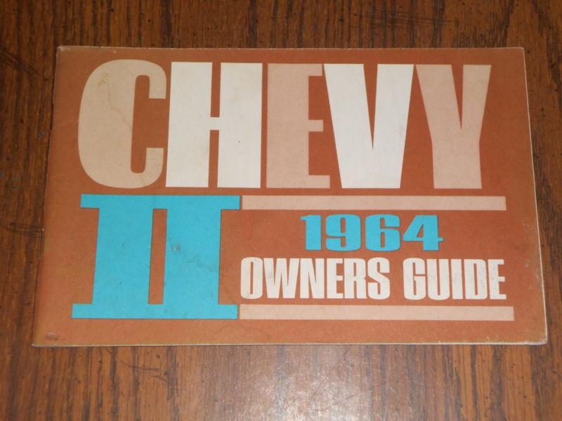 1964 chevrolet / chevy ii / nova owner's manual / nice original!!!