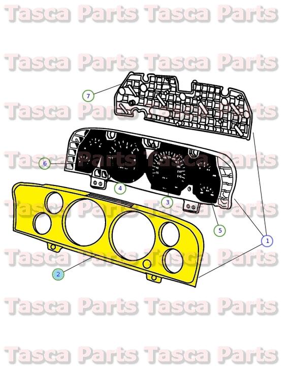 New oem instrument cluster mask & lens 2002-2009 dodge ram trucks #4829851ac